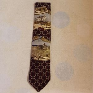 Bob Timberlake Collection Men's Tie, Artwork Landscapes Themed